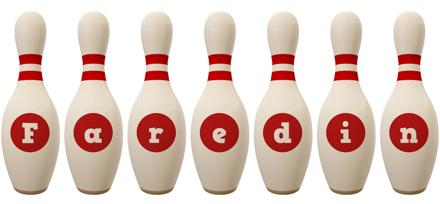 Faredin bowling-pin logo