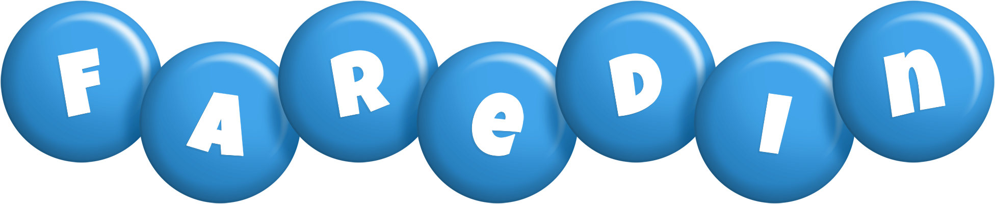 Faredin candy-blue logo