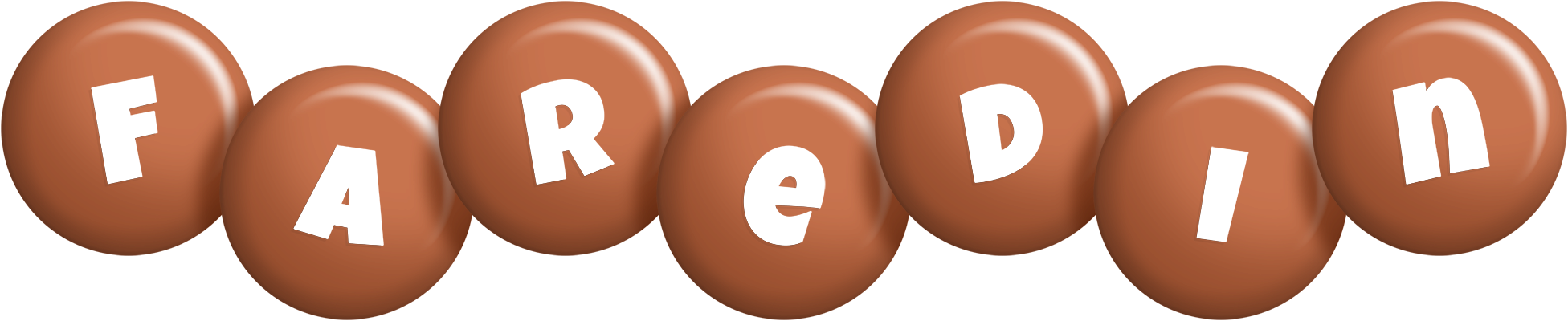 Faredin candy-brown logo