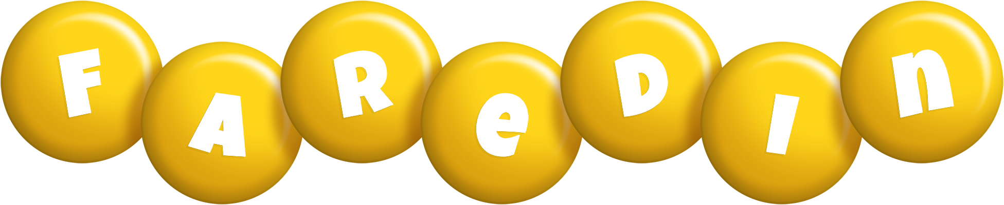 Faredin candy-yellow logo