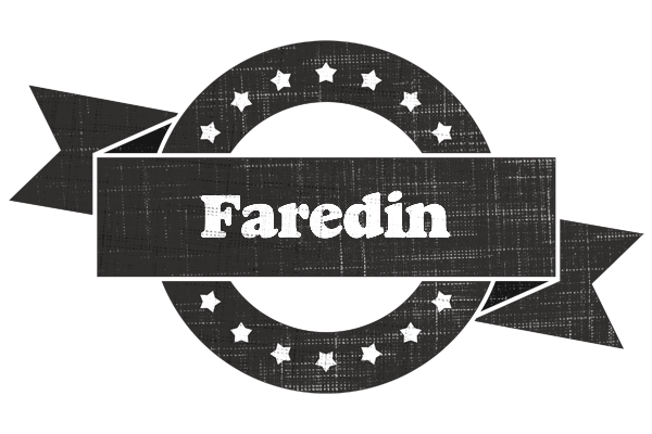 Faredin grunge logo