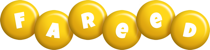 Fareed candy-yellow logo
