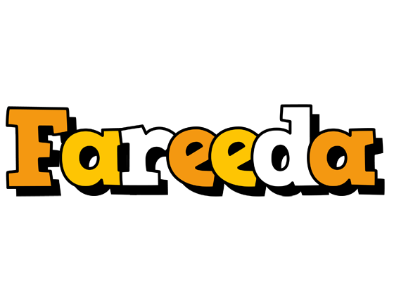 Fareeda cartoon logo