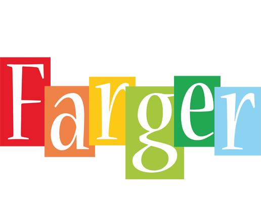 FARGER logo effect. Colorful text effects in various flavors. Customize your own text here: https://www.textgiraffe.com/logos/colors/