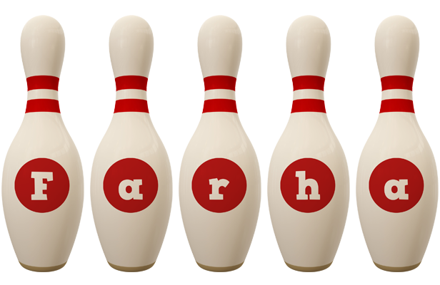 Farha bowling-pin logo