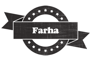 Farha grunge logo