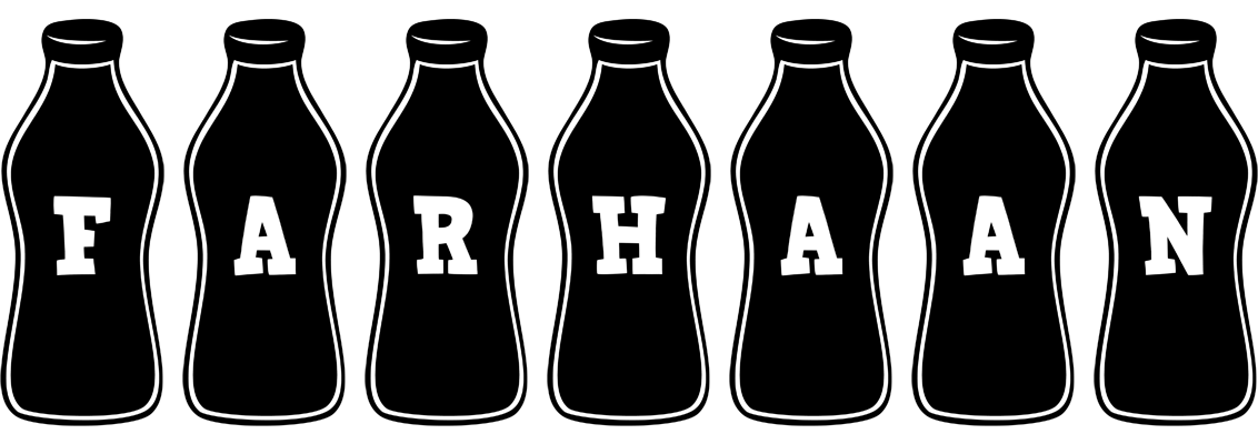 Farhaan bottle logo