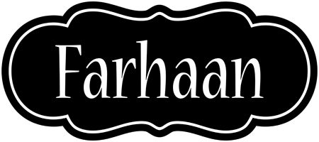 Farhaan welcome logo