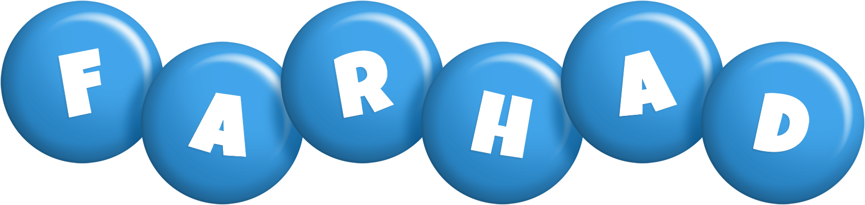 Farhad candy-blue logo