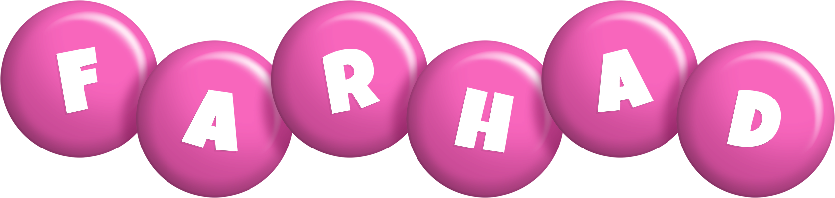 Farhad candy-pink logo