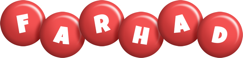 Farhad candy-red logo