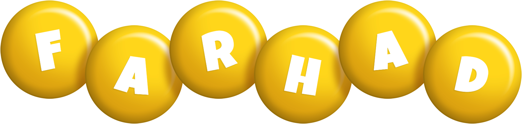 Farhad candy-yellow logo