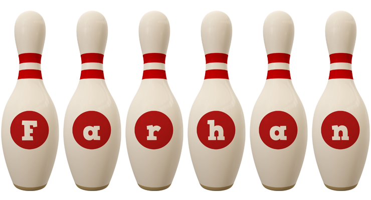 Farhan bowling-pin logo