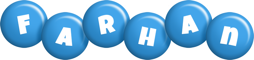 Farhan candy-blue logo