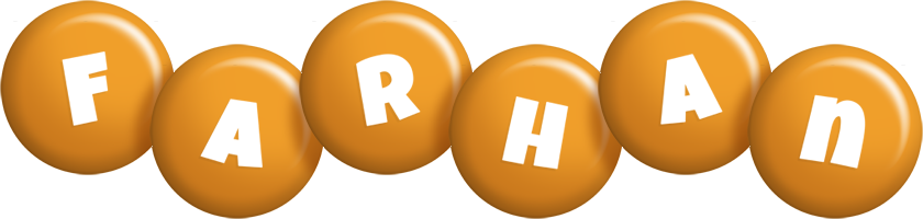 Farhan candy-orange logo