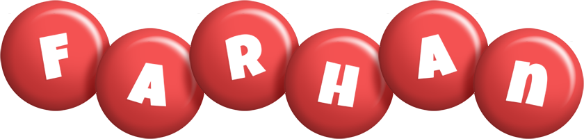 Farhan candy-red logo