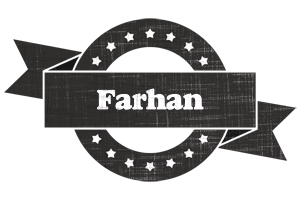 Farhan grunge logo