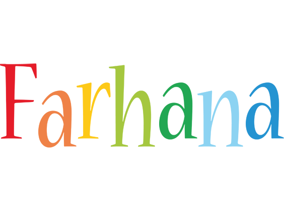 Farhana birthday logo