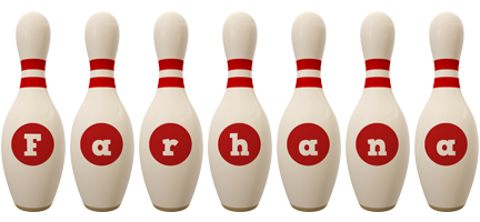 Farhana bowling-pin logo