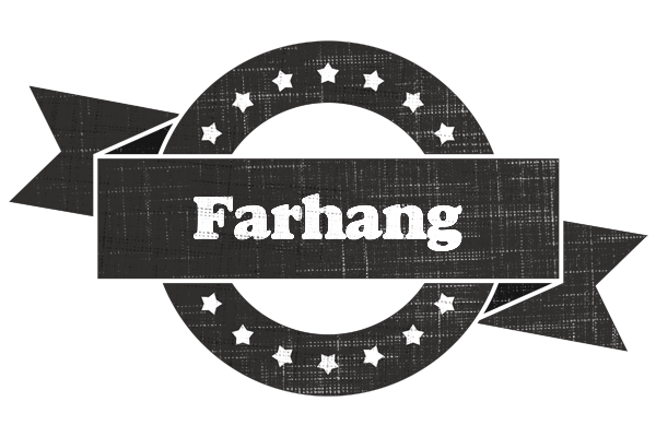 Farhang grunge logo