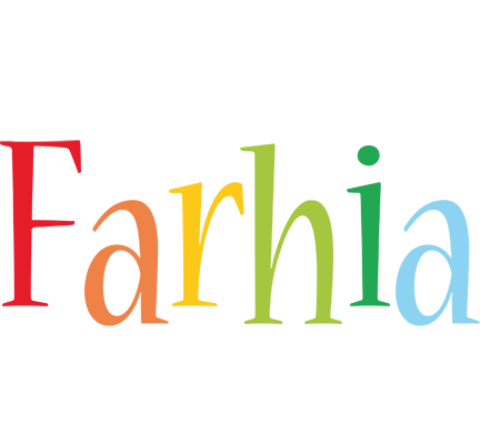 Farhia birthday logo