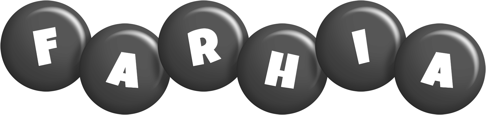 Farhia candy-black logo