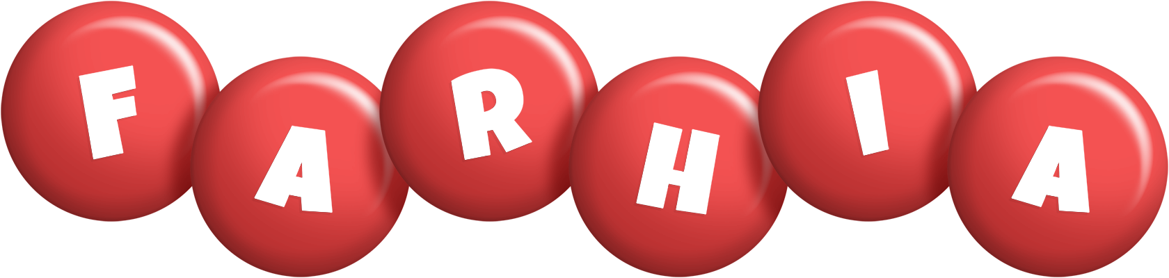 Farhia candy-red logo