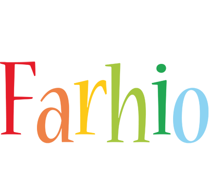 Farhio birthday logo