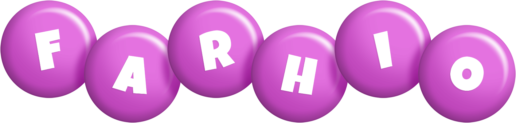Farhio candy-purple logo