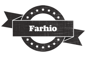 Farhio grunge logo