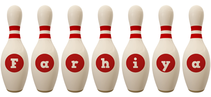 Farhiya bowling-pin logo