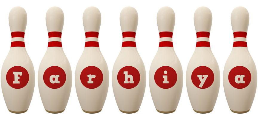 Farhiya bowling-pin logo