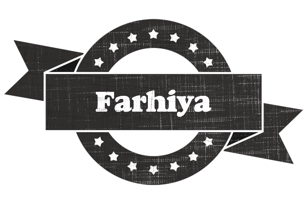 Farhiya grunge logo