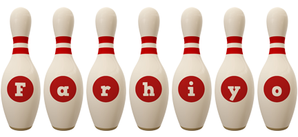 Farhiyo bowling-pin logo