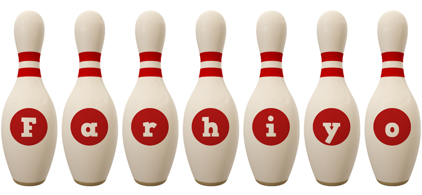 Farhiyo bowling-pin logo