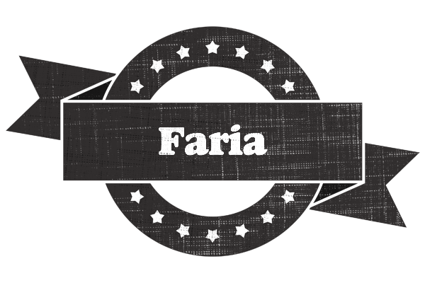 Faria grunge logo
