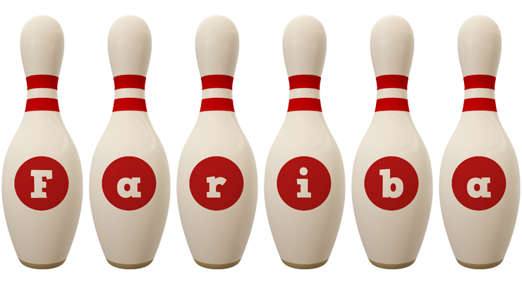 Fariba bowling-pin logo
