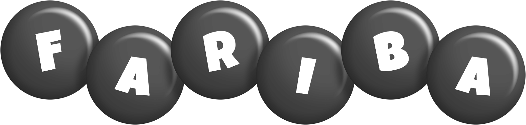 Fariba candy-black logo
