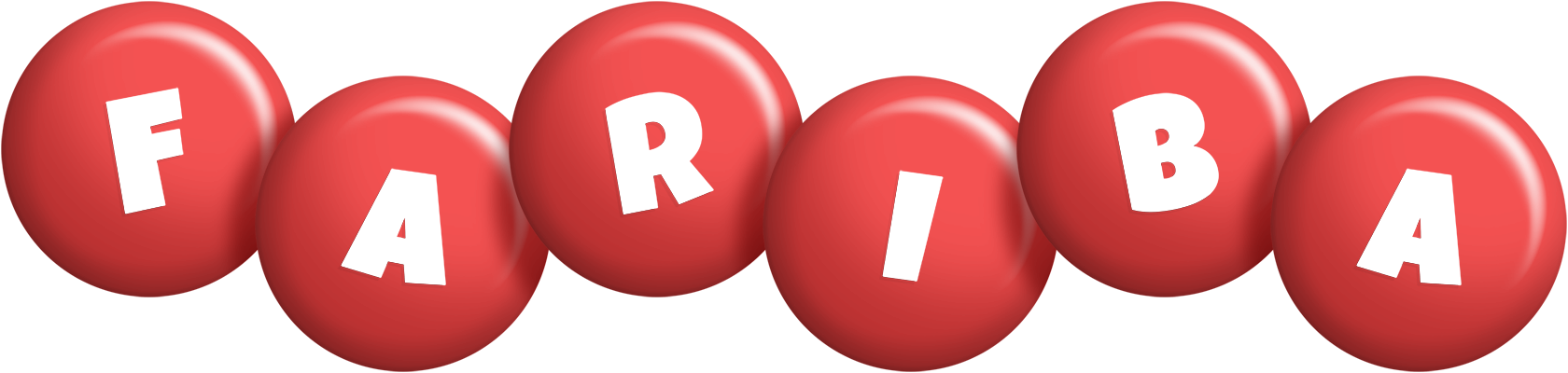 Fariba candy-red logo