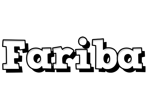 Fariba snowing logo