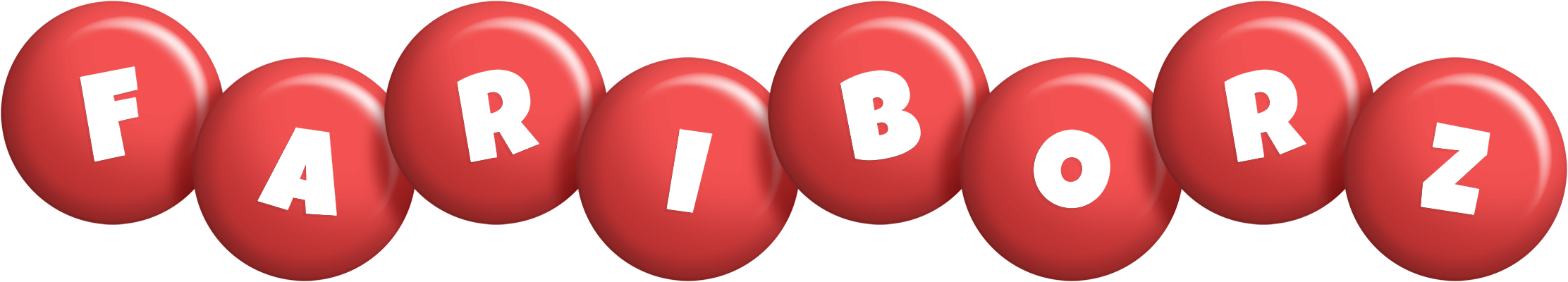 Fariborz candy-red logo