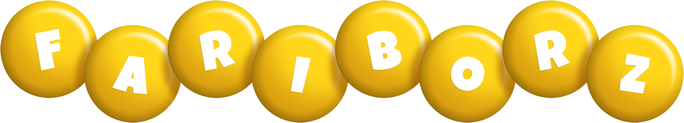 Fariborz candy-yellow logo