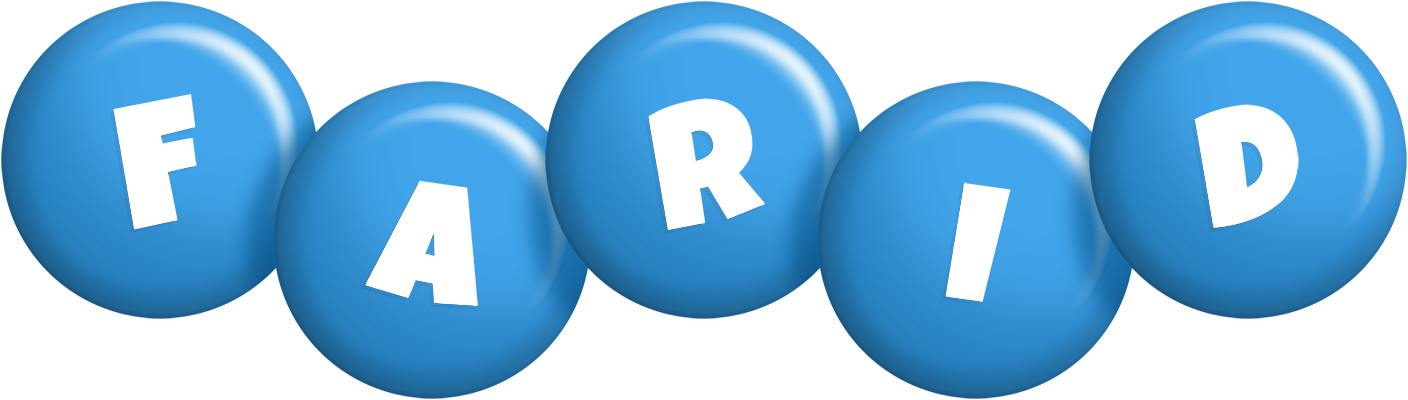 Farid candy-blue logo
