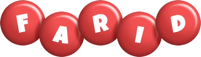 Farid candy-red logo