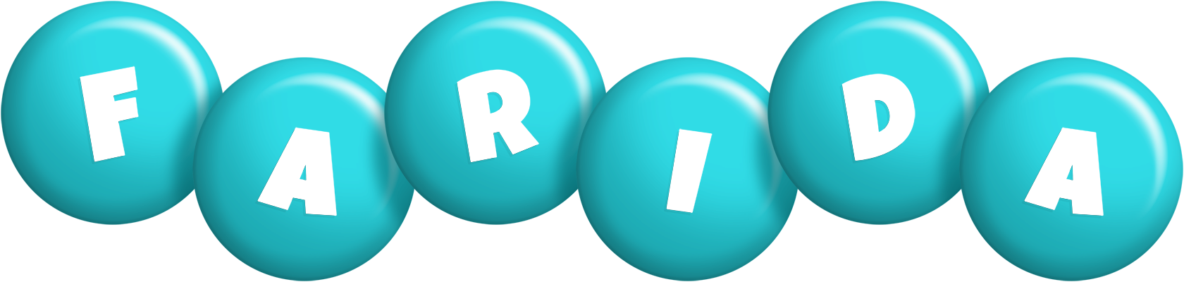 Farida candy-azur logo