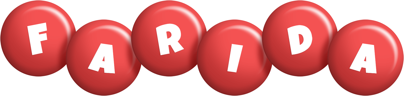 Farida candy-red logo