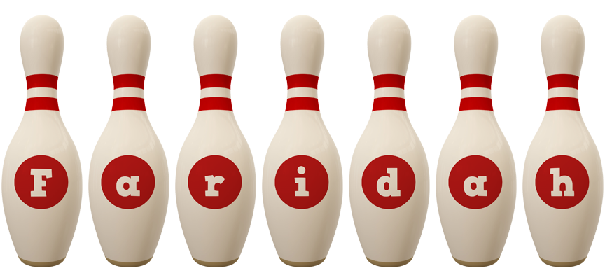 Faridah bowling-pin logo