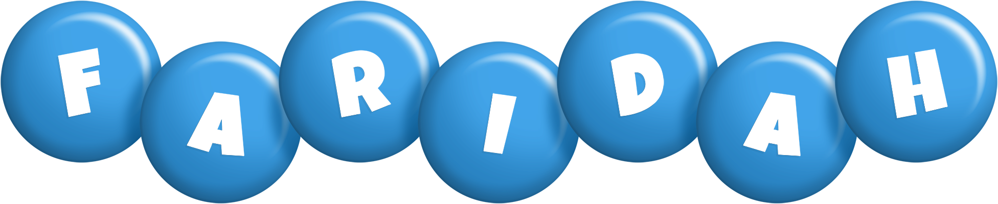 Faridah candy-blue logo