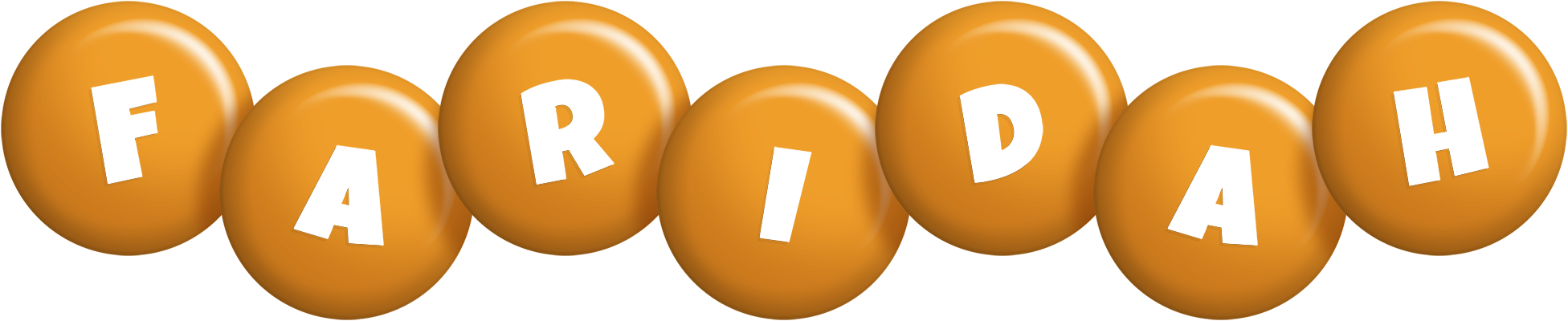 Faridah candy-orange logo