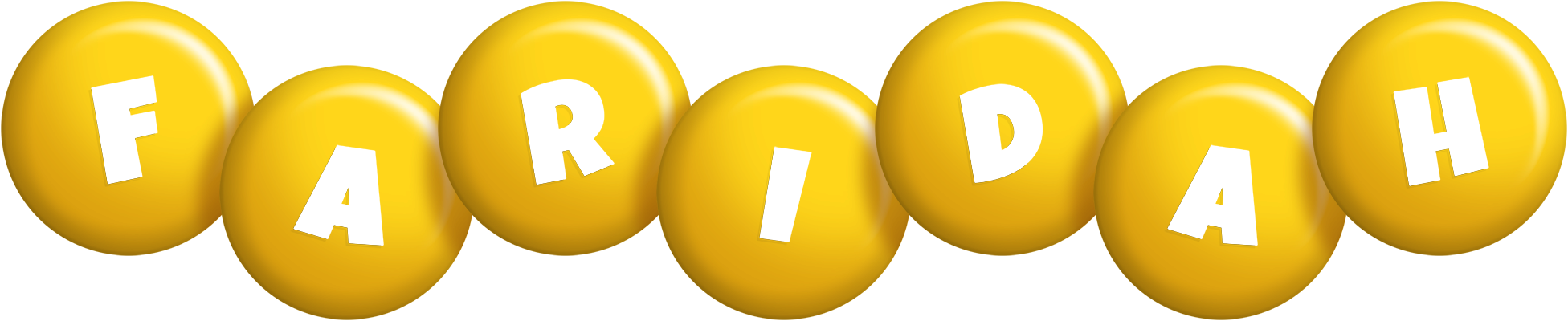 Faridah candy-yellow logo